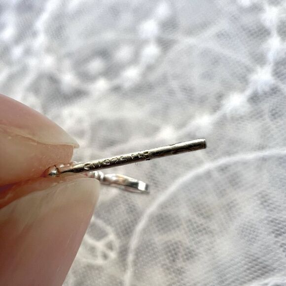 Vintage Sterling Butterfly Drop Earrings - Picture 4 of 8